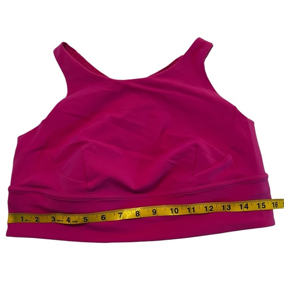 Lululemon Wunder Train Long-Line Bra Medium Support Pink 14 sports bra - Picture 9 of 14